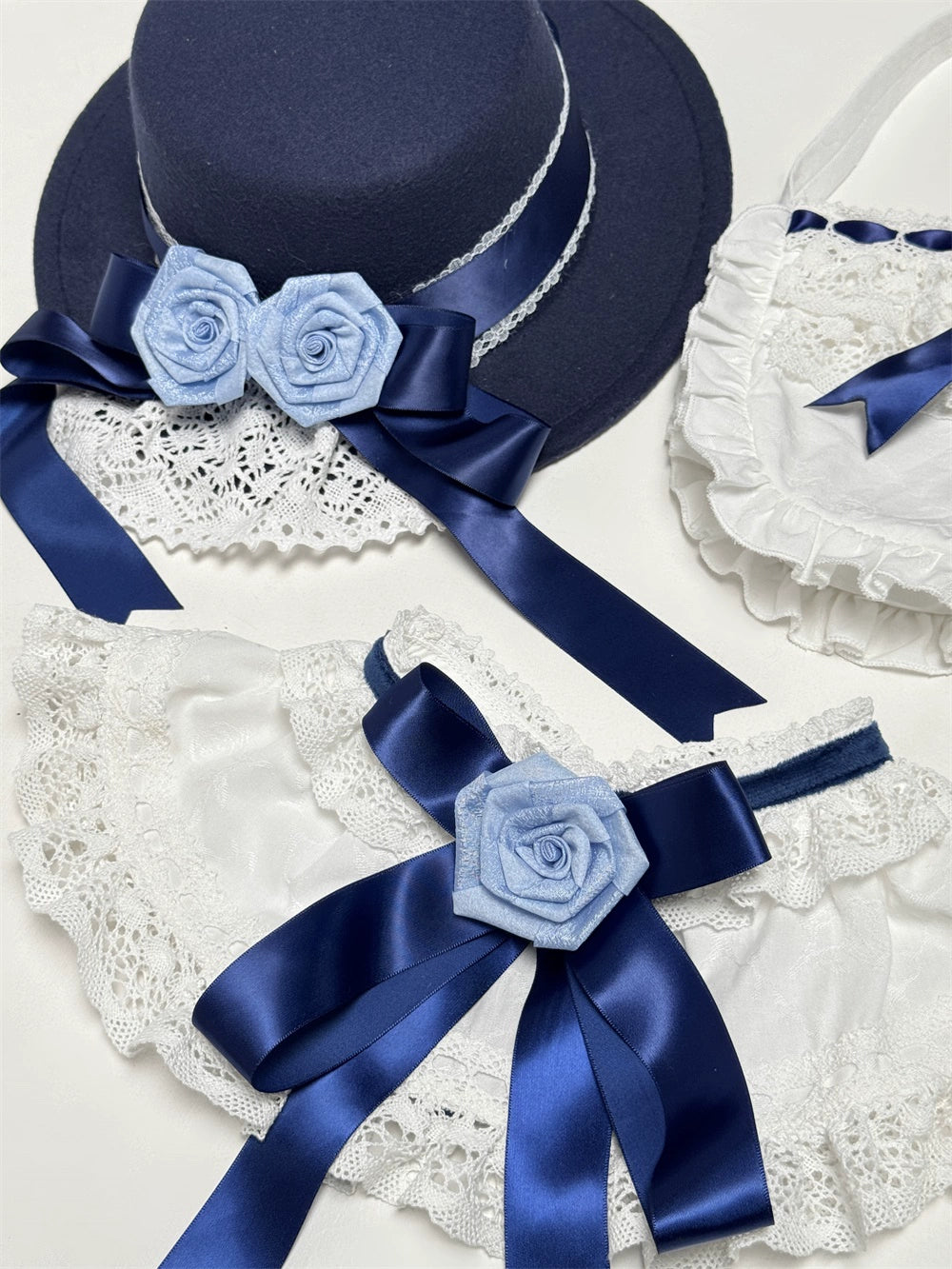 LeMiroir - Winter Solstice - Elegant Lolita Hat, Detachable Collar, Handbag 44088:794380