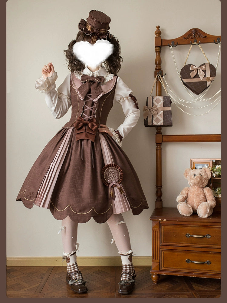 Alice Girl - Bear Chocolate Slab - Jacquard Classic Lolita Accessories