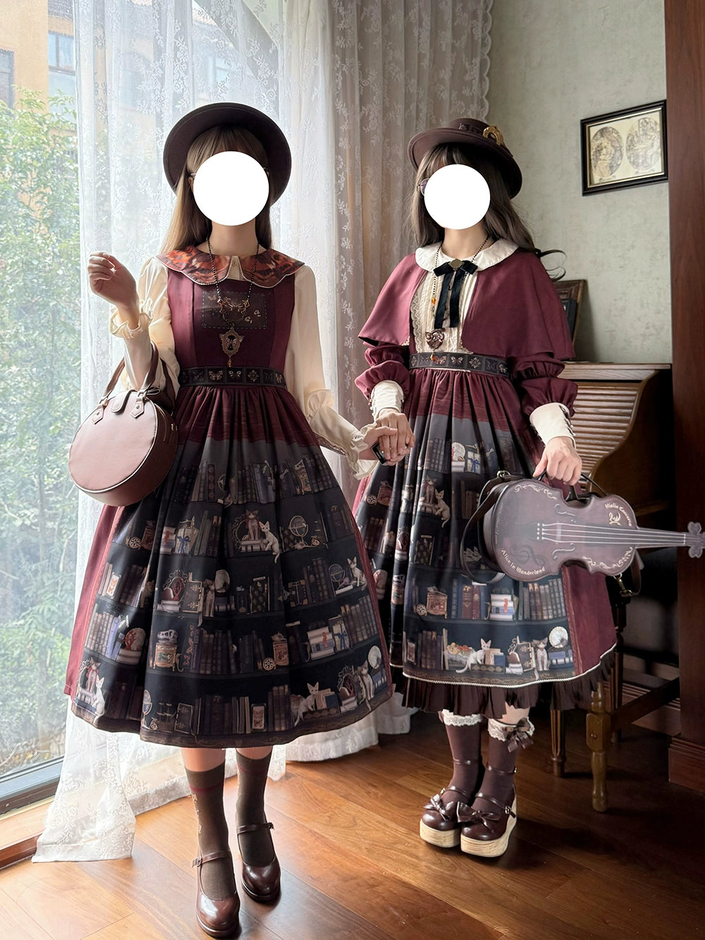Miss Point - German Bookshelf - Classic Lolita Printed JSK Dress 44029:792950
