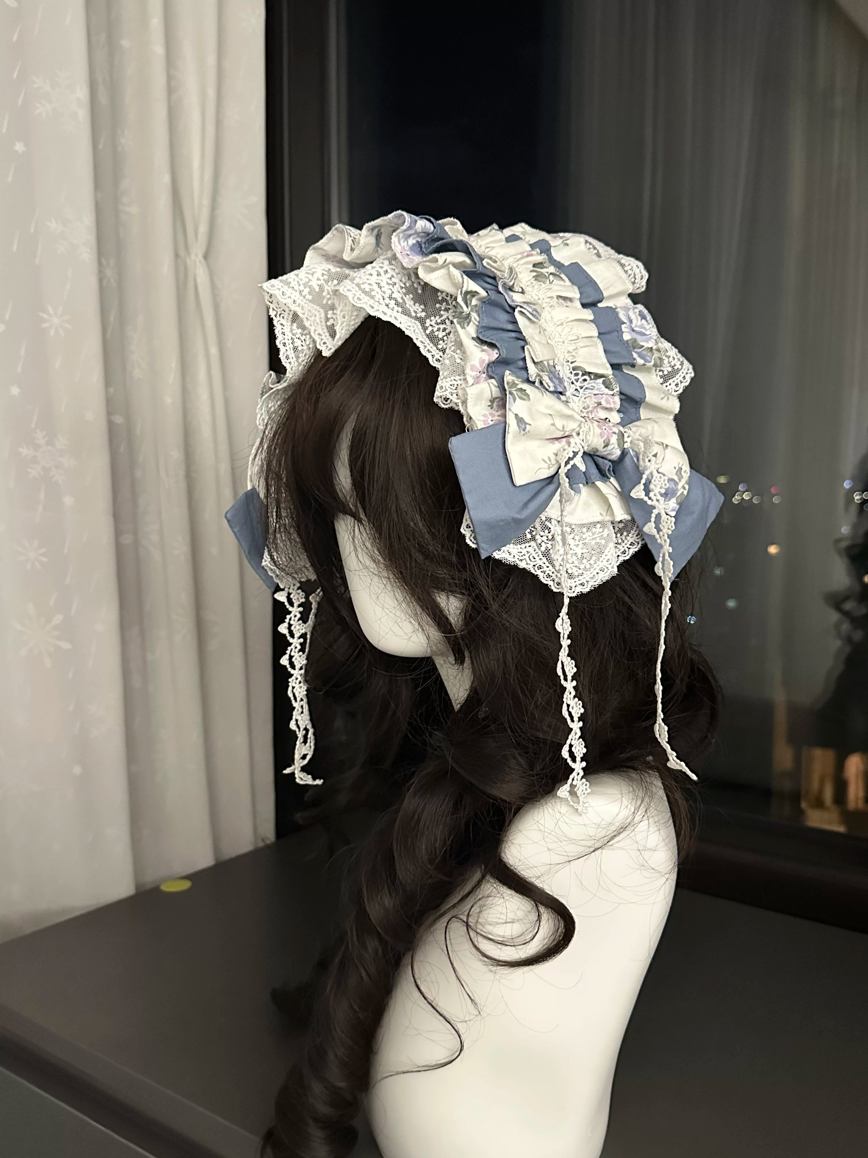 Falling Jacaranda Dream - Old School Lolita Jacaranda Printed JSK Dress 45732:859826