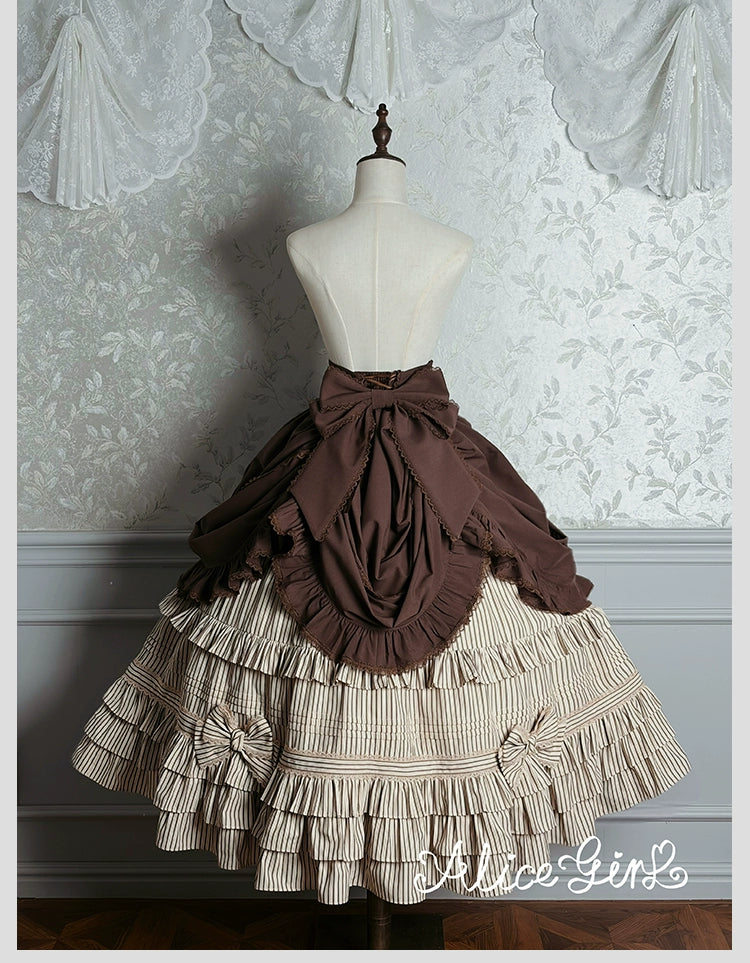 Alice Girl - Duke of Victoria - Classic Lolita SK & Overskirt Set 44092:794907