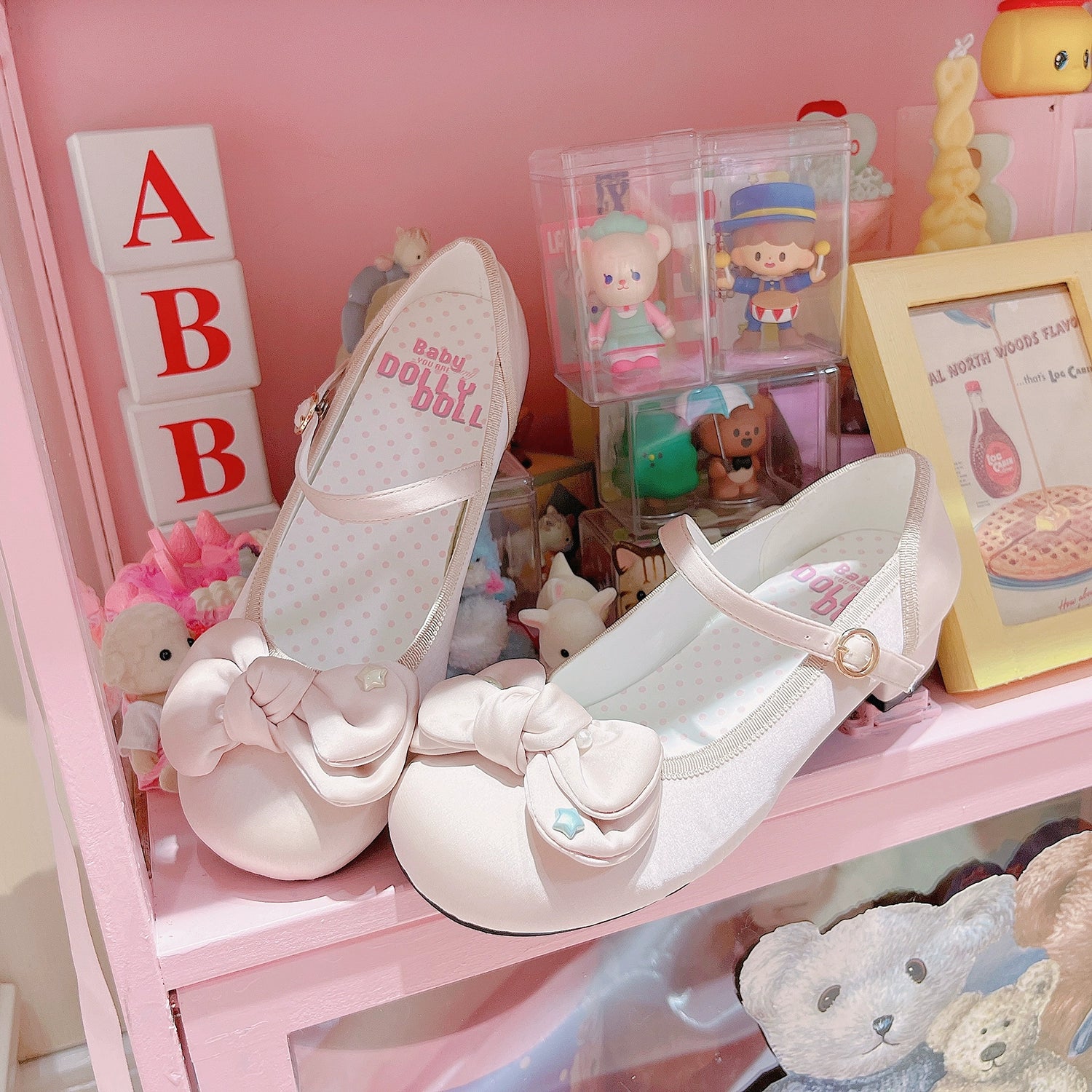 Dolly Doll~Little Fat Ding~Sweet Lolita Shoes Low Heel Round-toe Shoes 37184:582840