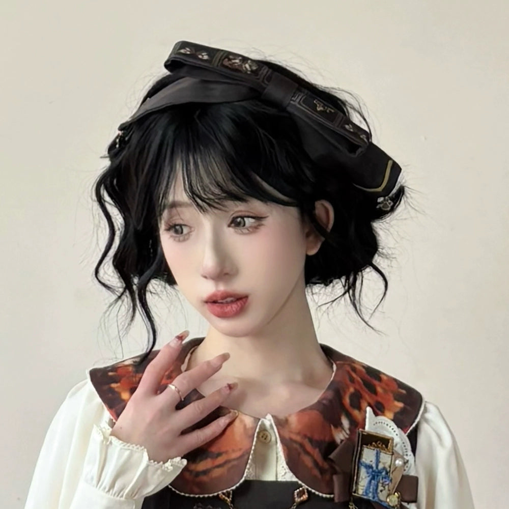 Miss Point - German Bookshelf - Classic Lolita Headdress, Socks, Necklace, Brooch 44024:792102