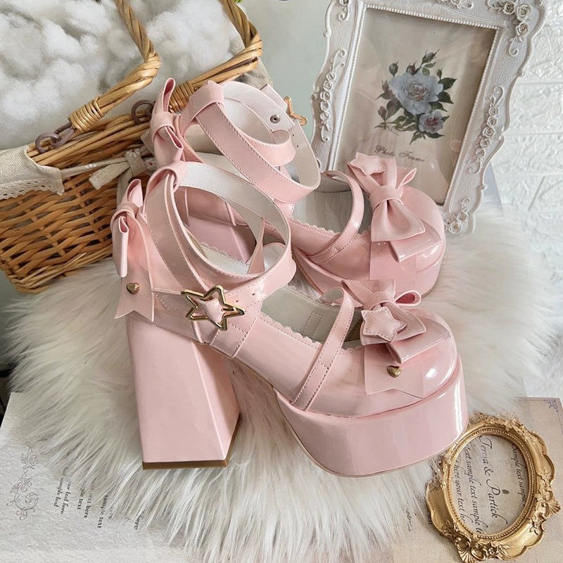 Beauty Bunny~Star Prayer~Kawaii Lolita Shoes Round Toe Summer Heels 32706:446748