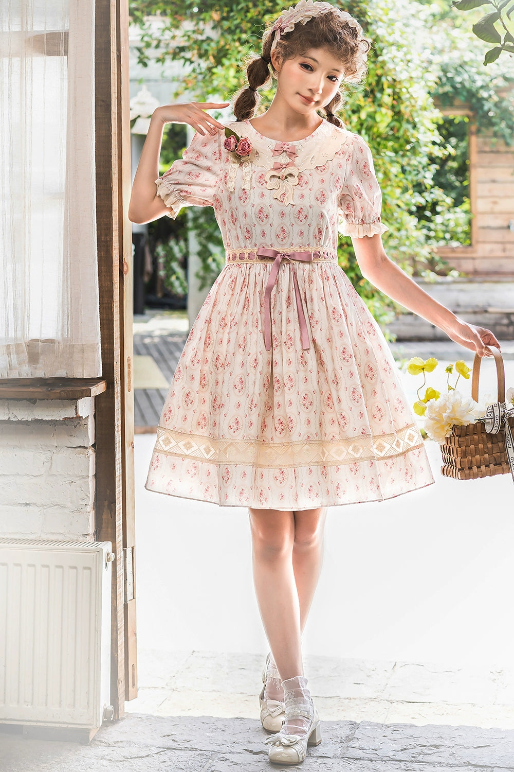Miss Point~Customized Elegant Lolita OP Dress Cute Daily Girl Short Lolita Dress 35670:519572
