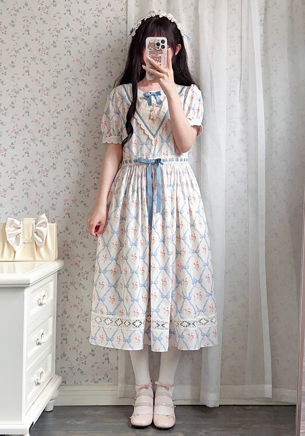 (Buyforme)Miss Point~Happy Summer Elegant Lolita Floral OP Dress 17704:244740