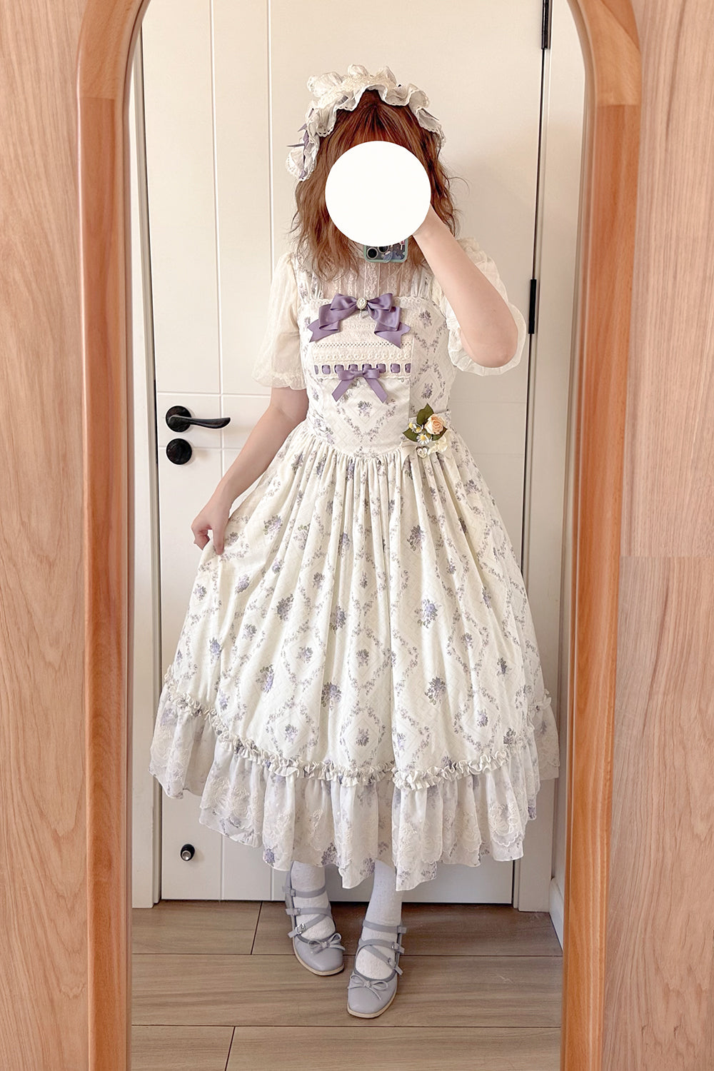 Miss Point~Customized Wood Rose 2.0 Elegant Vintage Jumper Dress 21392:302572