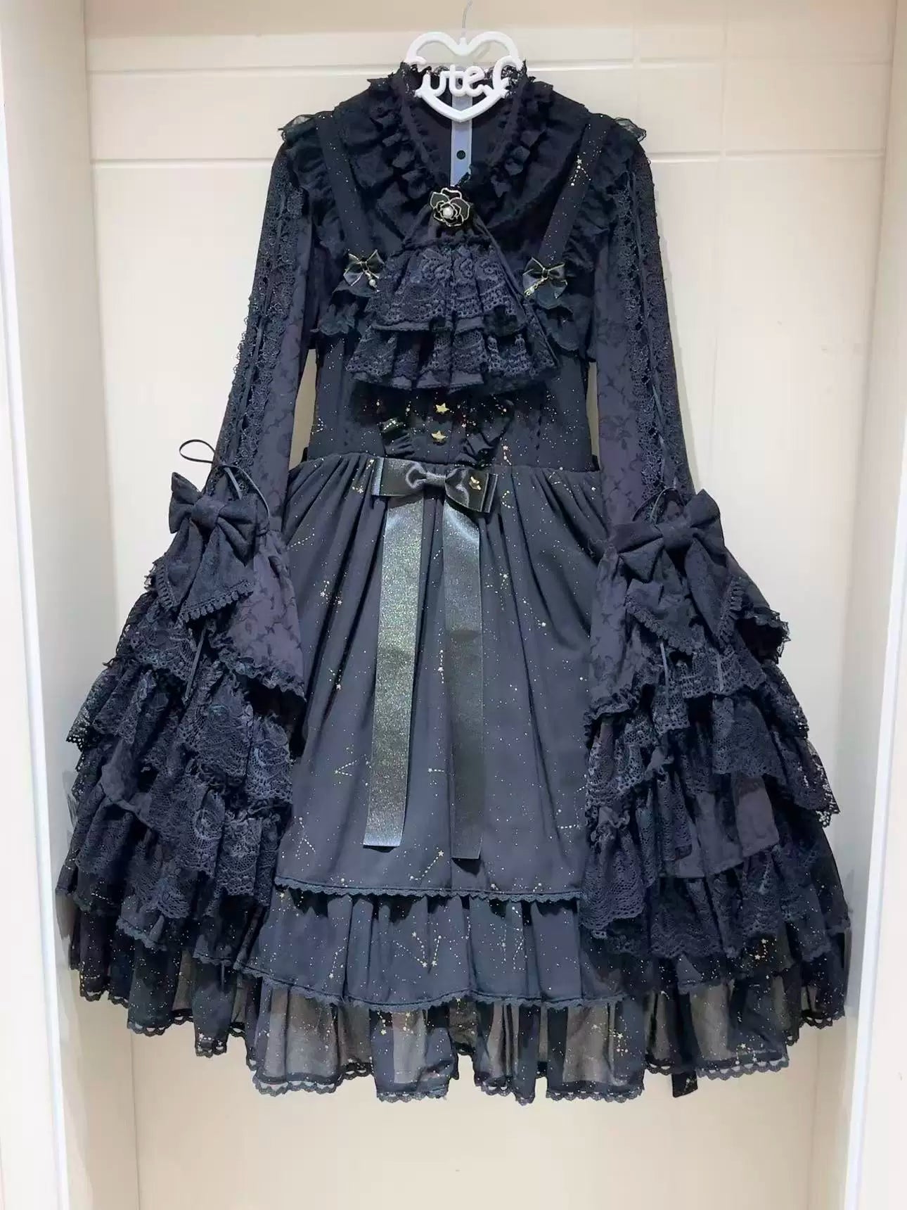 Encounter Spring - Classic Lolita Hime Sleeve Blouse, Detachable Jabot (L M S XL) 45225:841298