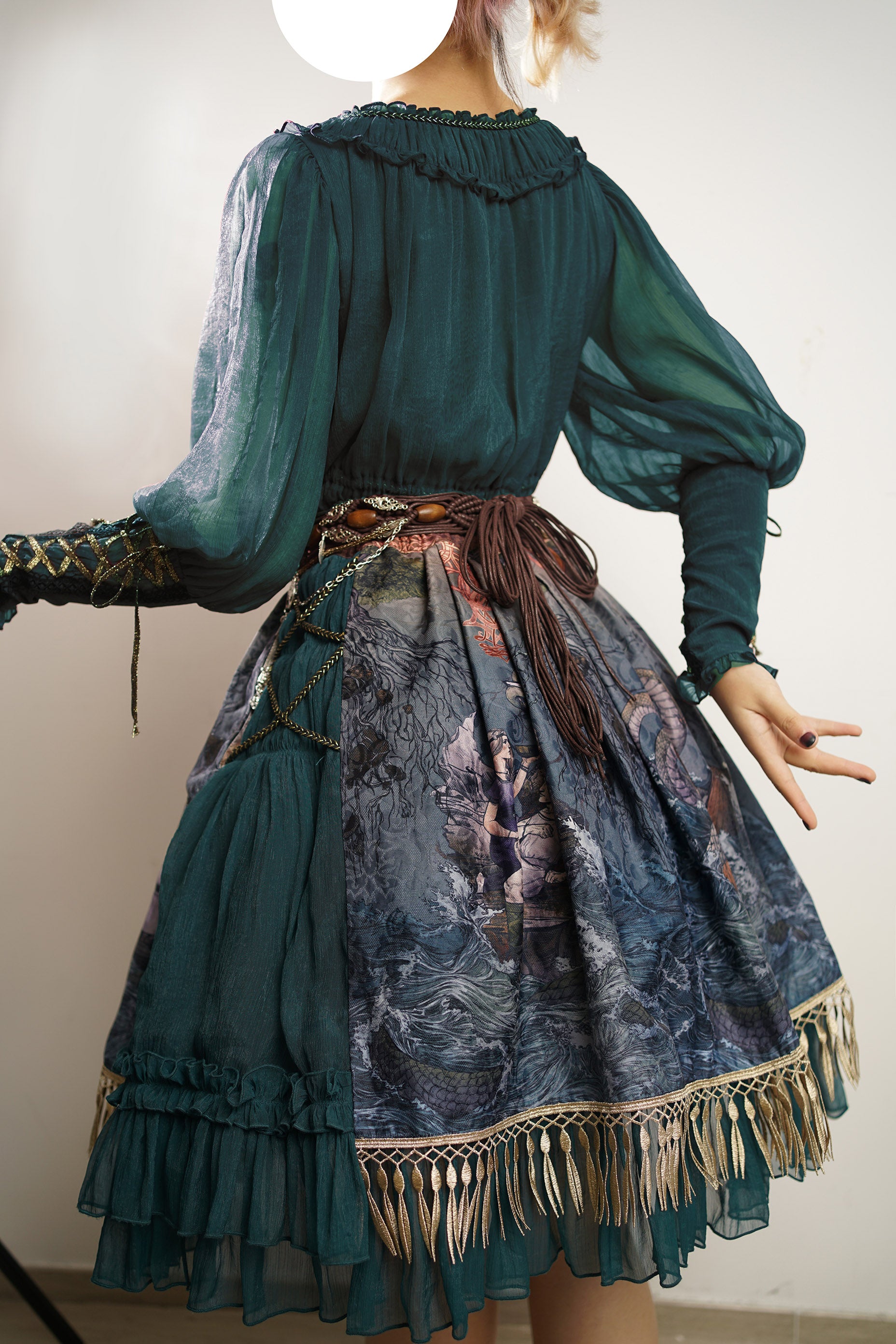FunCcino - Ragnarok - Nordic Lamb Leg Sleeves Lolita Blouse