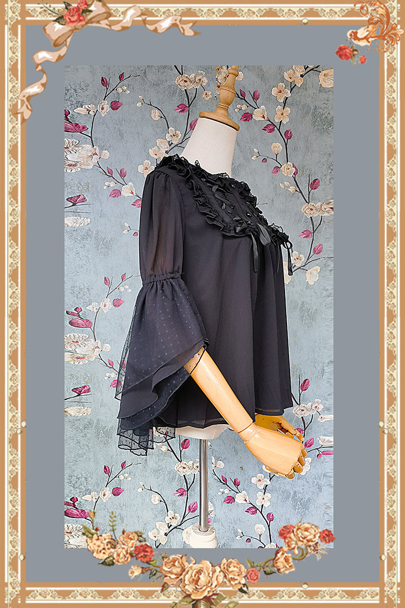 Infanta - Elegant Lolita Loose Blouse Lace Multicolor