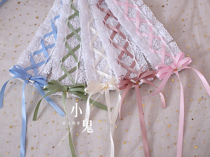 Xiaogui - Japanese Style Sweet Lolita Lace Headband Multicolors 33530:428534