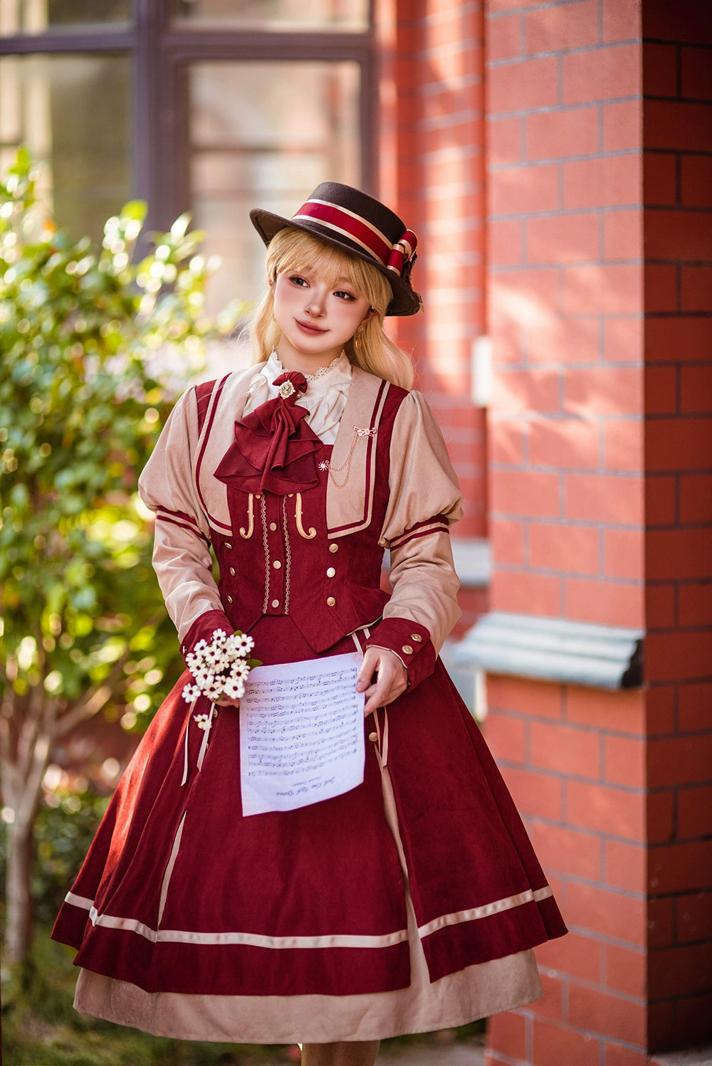 Miss Point~Golden Movement~Elegant Lolita Fishbone Skirt Customized 32242:381350