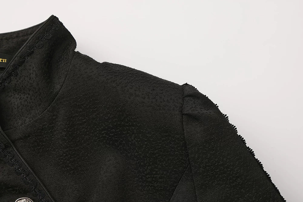 Immortal Murky Portrait - Ouji Lolita Long Swallowtail Black Coat