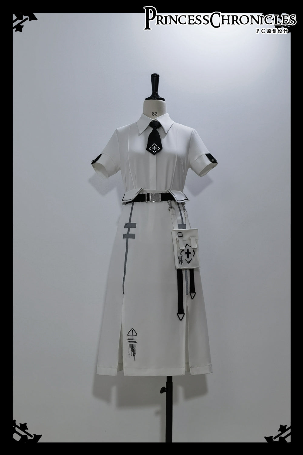 Princess Chronicles - Dry sea and Ashlar - Ouji Lolita White Cloak Set 21144:295542