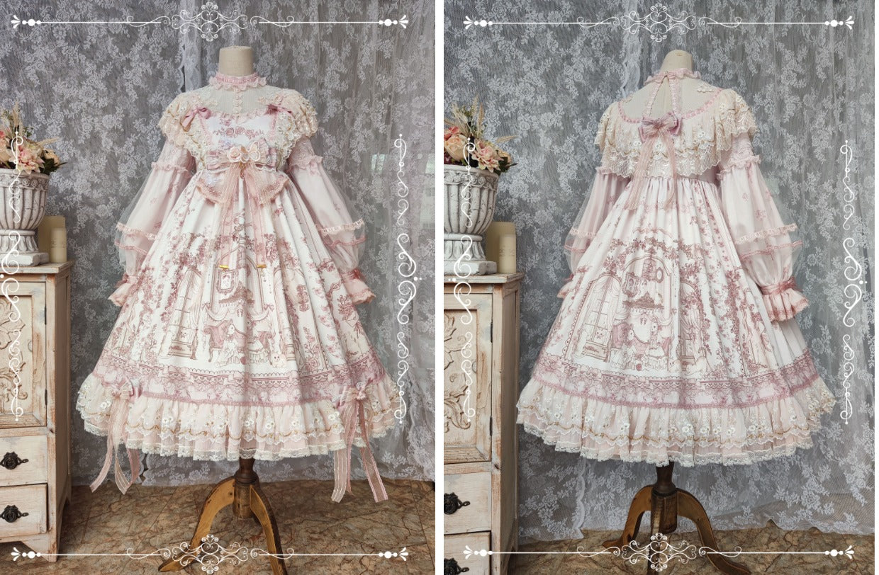 Garden Cat~Sunset Realm Lolita Bride Gorgeous OP FS 15208:197974