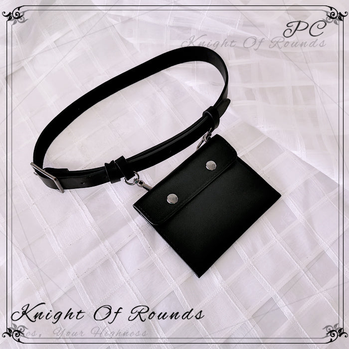 Princess Chronicles~Fishbone Love~Gothic Lolita Waist Bag and Choker waist bag with belt  