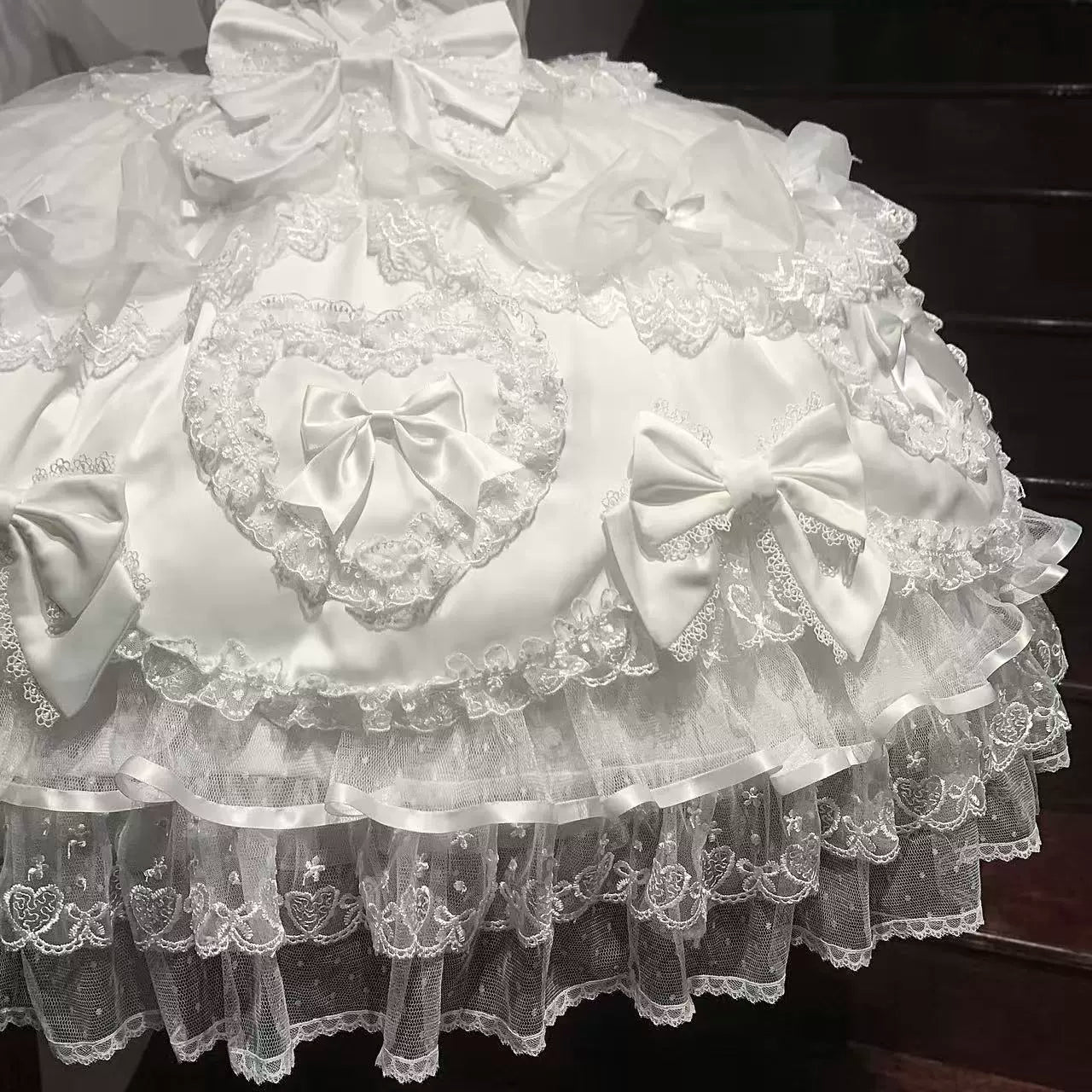 Sugar Girl - Velvet Sweetheart - Doll-like Sweet Lolita Jumper Dress, Bow Accents 44021:792759