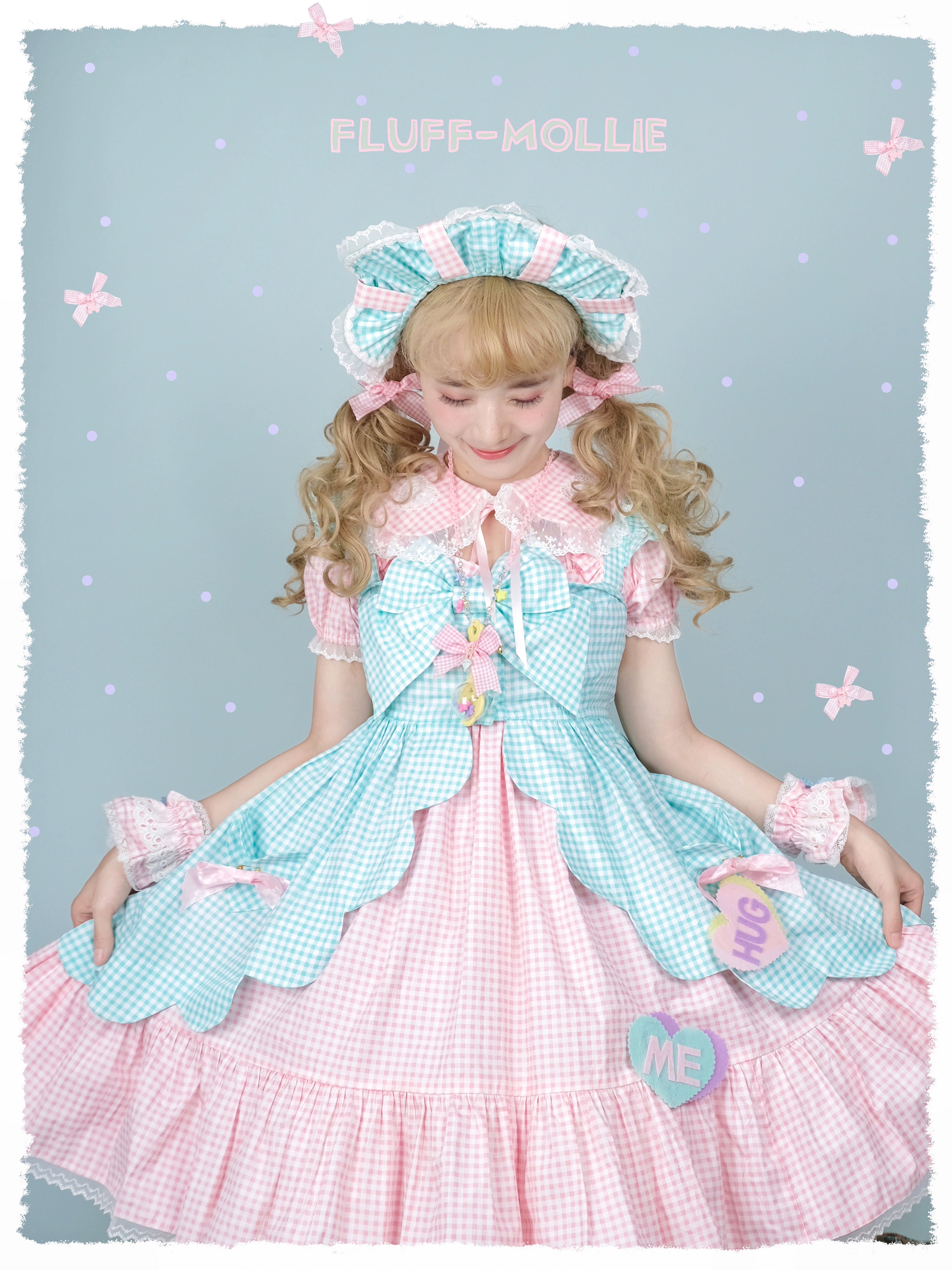 (BFM)Fluff Mollie~Bean Breakfast~Sweet Lolita Overskirt Daily Daily Petaled Skirt 33148:407436
