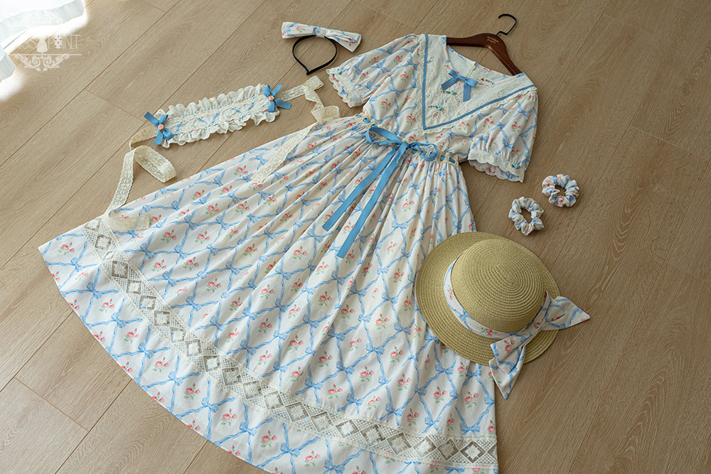 (Buyforme)Miss Point~Happy Summer Elegant Lolita Floral OP Dress 17704:244824