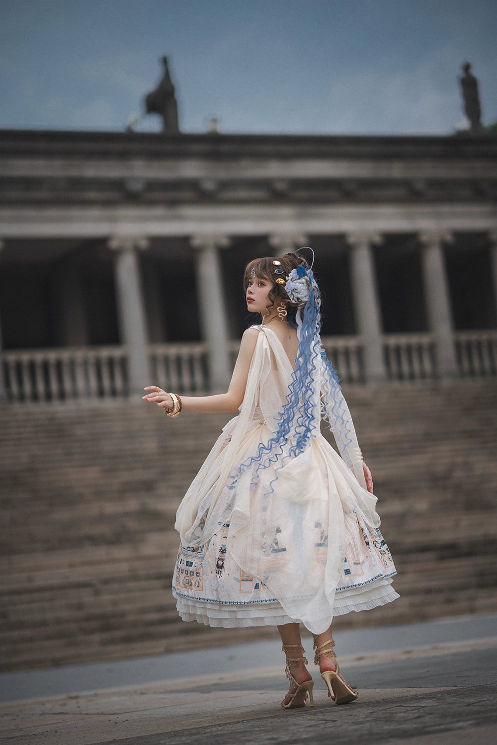 Miss Point~Dusk Best~Egyptian Lolita Dress Set Gorgeous JSK 38348:585838