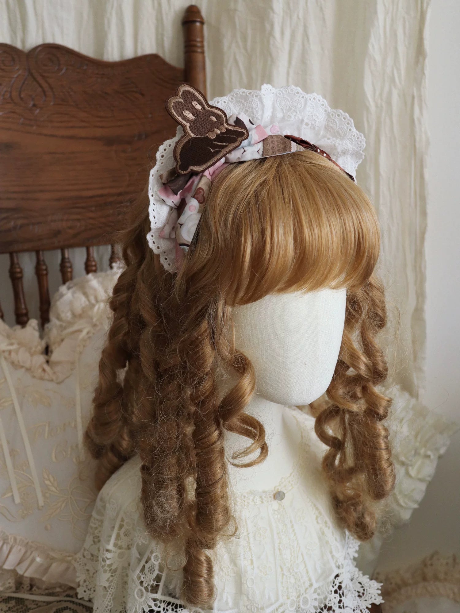 Bunny Gingerbread House - Kawaii Lolita Printed OP Dress with Bows (2XL L M S XL) 45275:843167