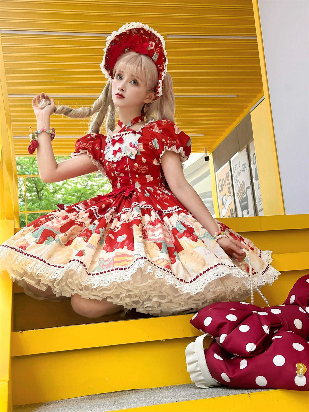 Dark Star Island - Honey Bunny Cake - Sweet Lolita JSK/OP/Strap SK/Shirt