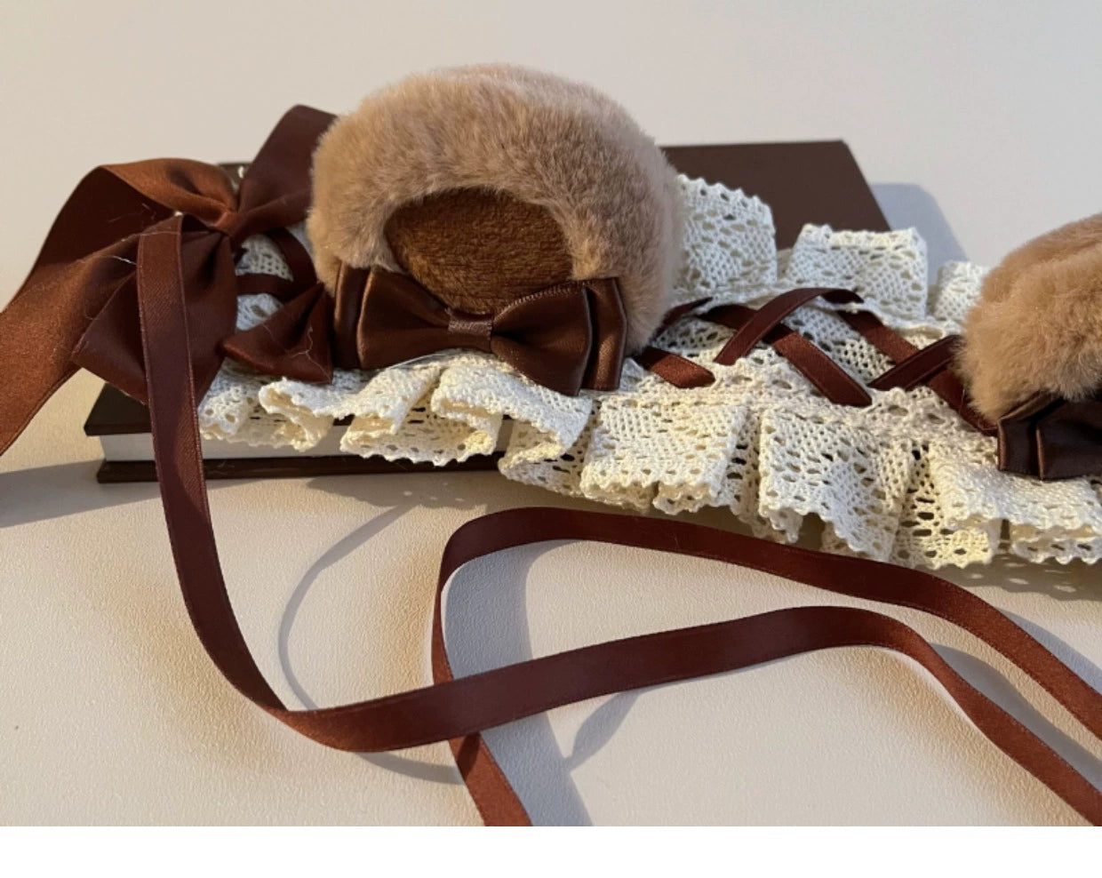(BFM)Besozealous~Handmade Lolita KC Animal Ear Coffee Hairband 32266:379498
