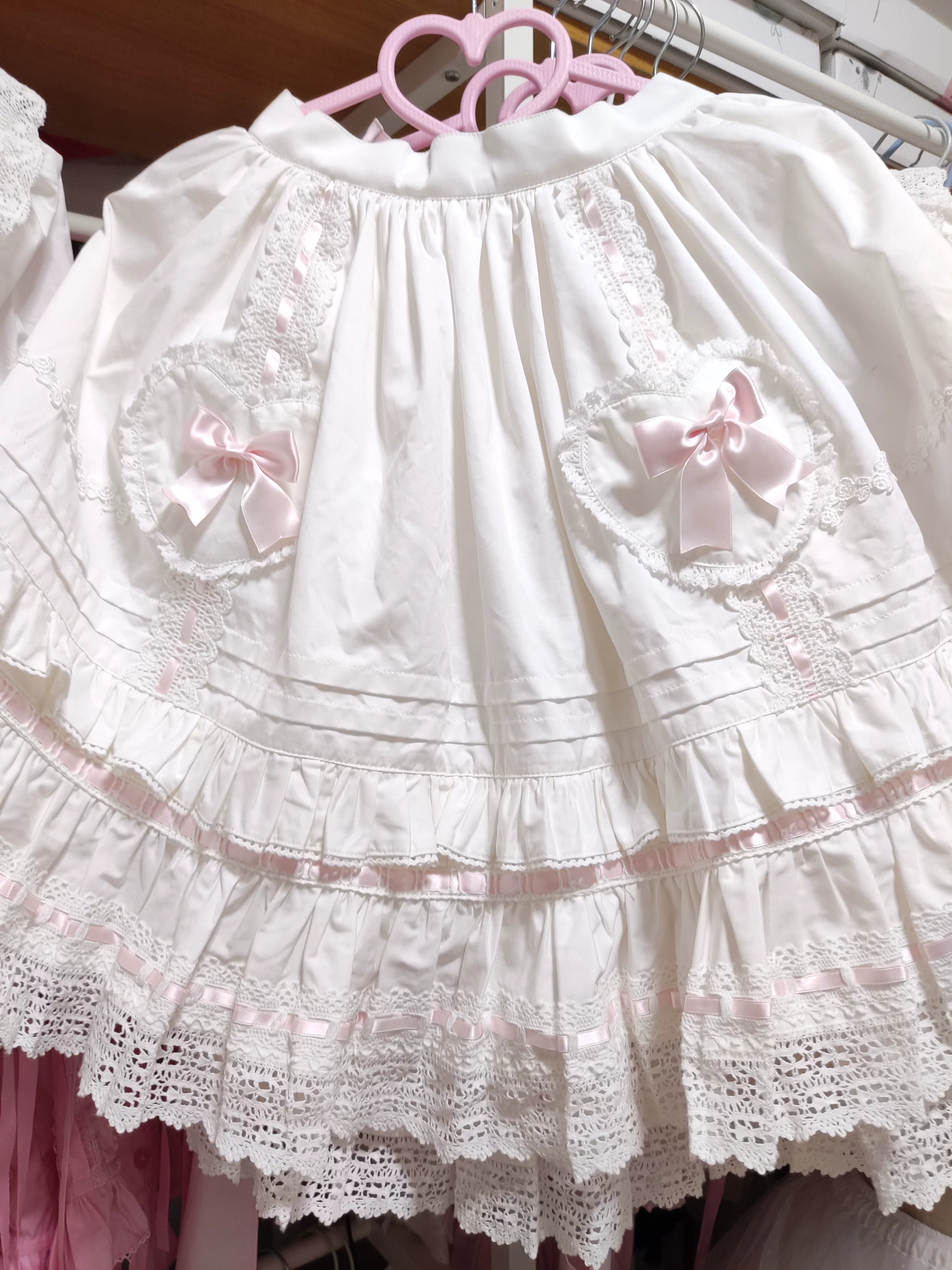 Bunny's Wish - Old School Lolita Coat, Flounce Hem Skirt