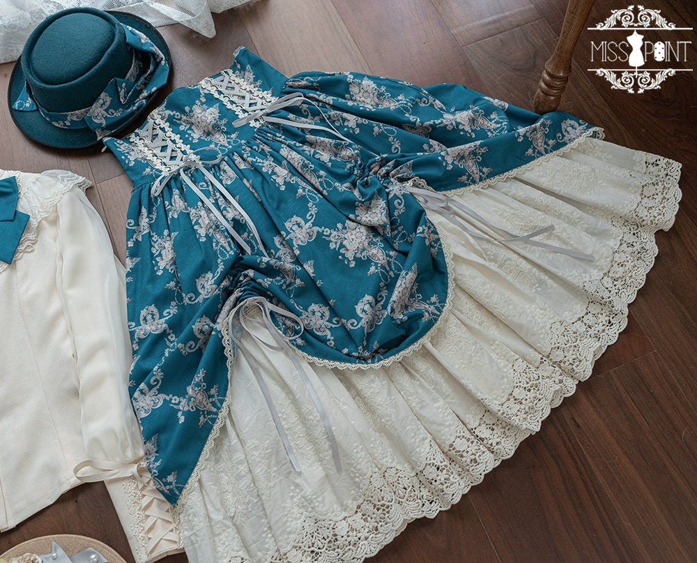 (BFM)Miss Point~Customized Vintage Lolita Skirt Elegant Pullover Fishbone SK 31464:363156