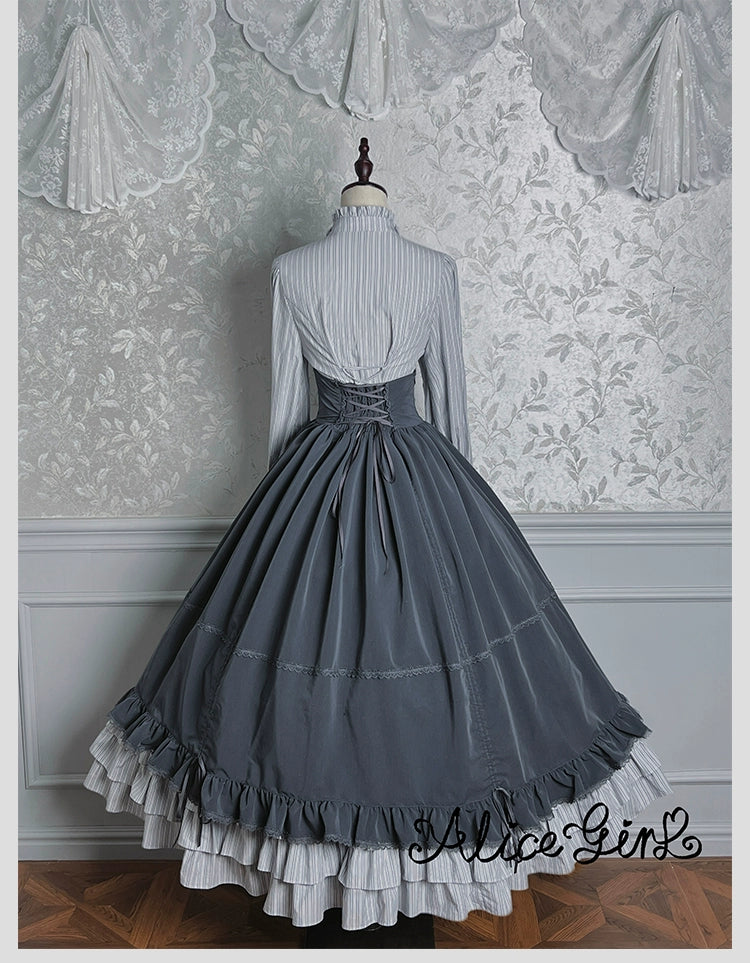 Alice Girl - Duke of Victoria - Classic Lolita SK & Overskirt Set 44092:794939