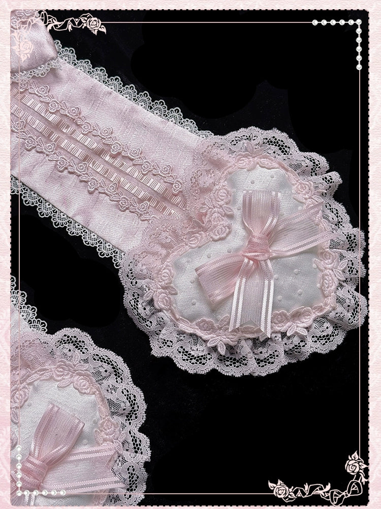 Shuang Sheng Xiao Xiong - Heart of Love - Lace Sweet Lolita Accessory Set 44308:803599