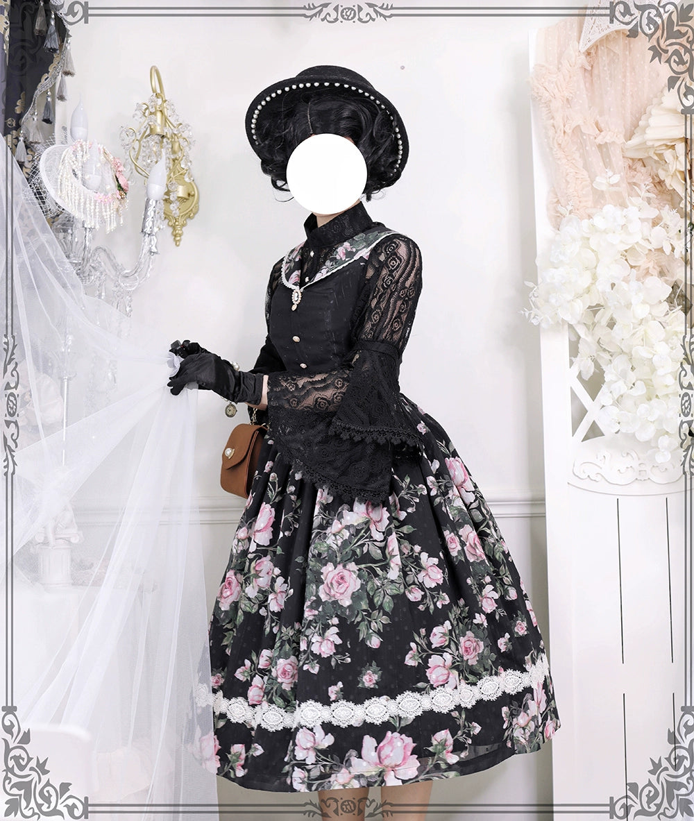 Miss Point - French Rose - Elegant Lolita JSK Dress