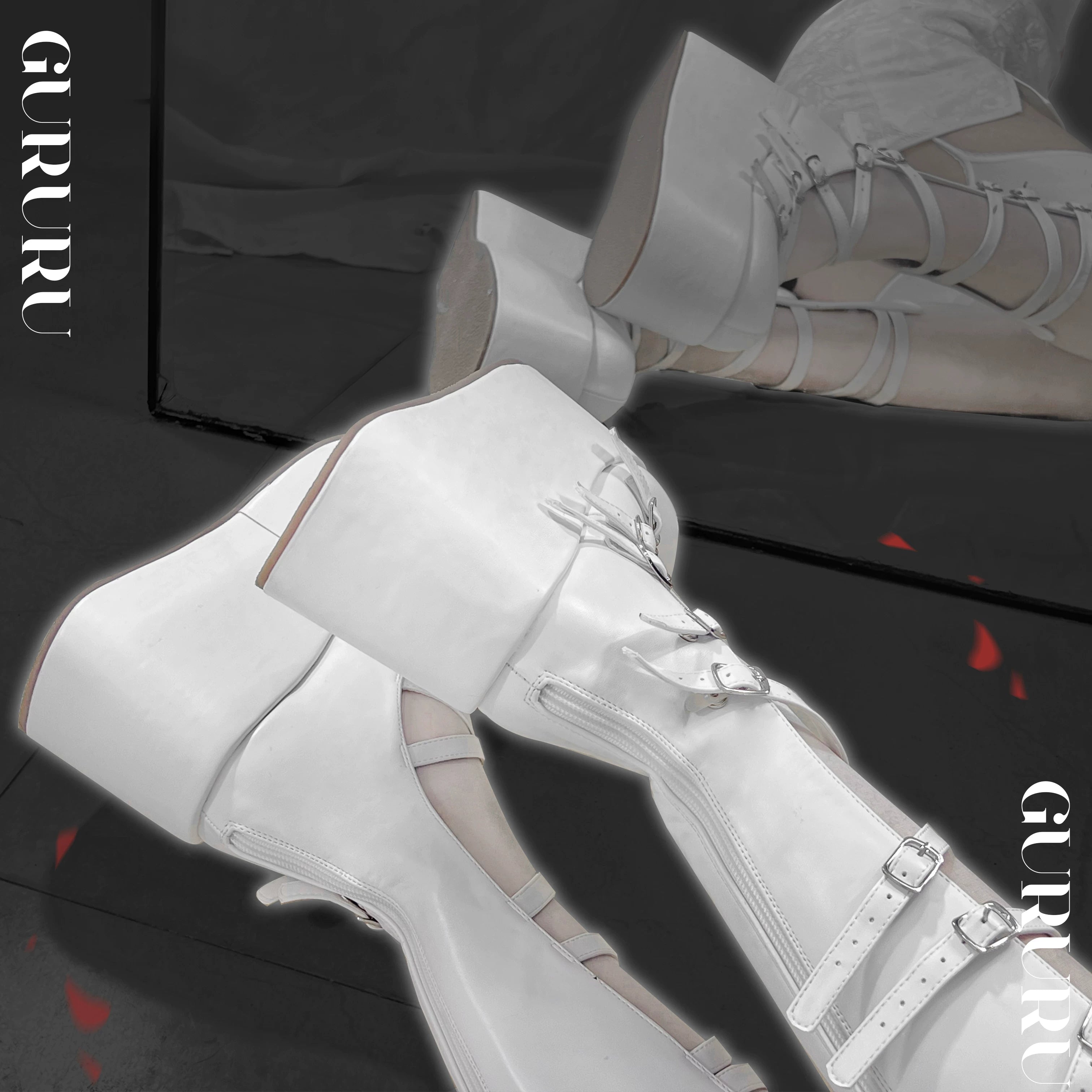 Gothic Doll - Gothic Lolita Platform Shoes, Adjustable Shoe Straps 45140:836997