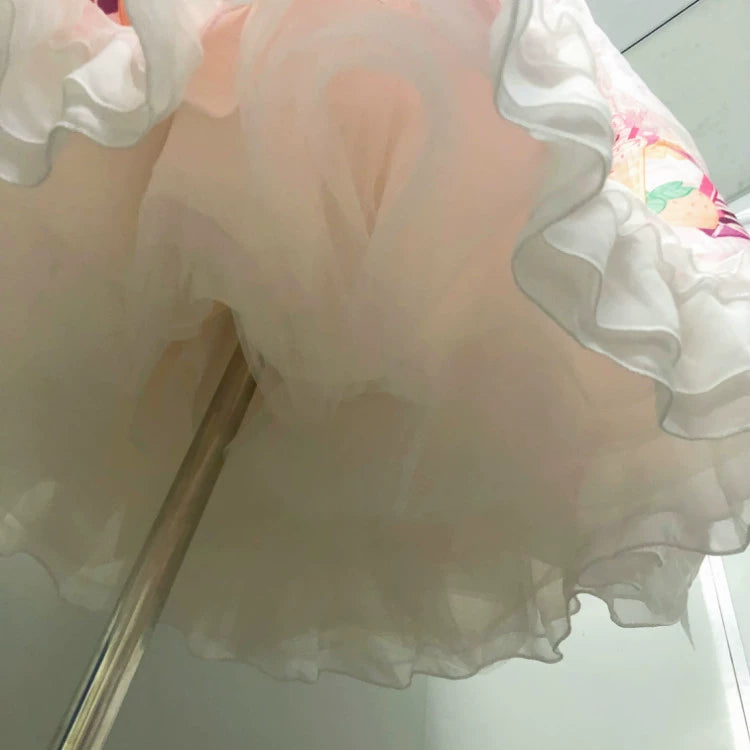 Hanguliang - Daily Lolita Petticoat 35CM White Short Soft Yarn Pannier for Summer