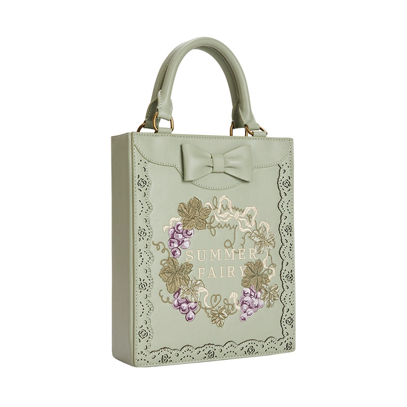 Momo~Loire Vineyard~Country Lolita Heels Shoes PU Handbag (34 35 36 37 38 39 40 F) 32668:410384