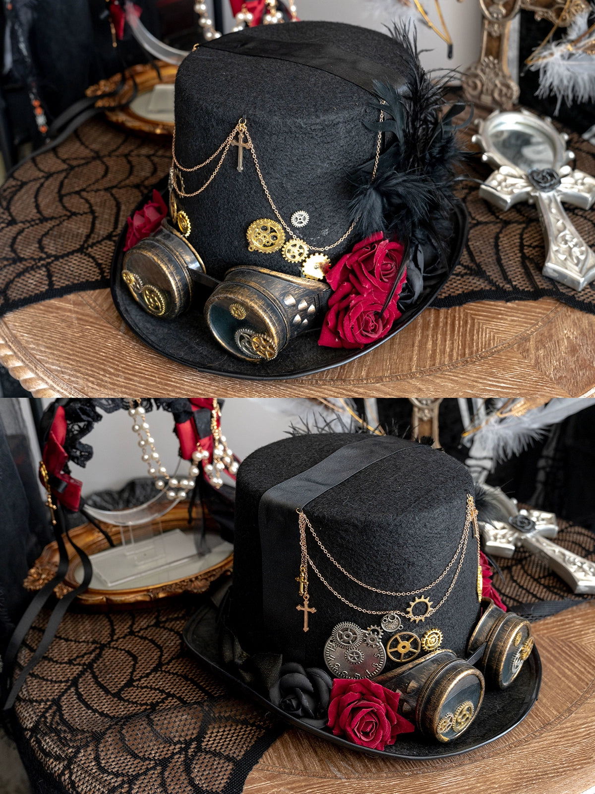 Luna Planetarium - Evil Fang - Gothic Lolita Accessories Brooch Necktie Clip KC Hat