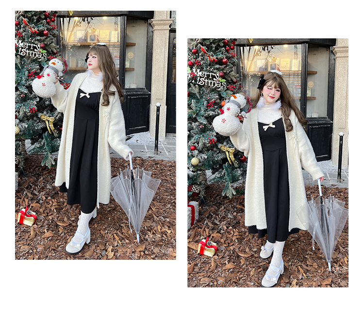 Yingtang~Sweet Lolita Coat Plus Size Lolita Dress Set 26104:373808