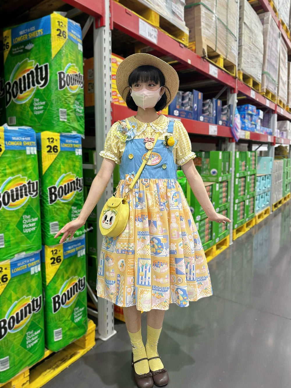 Miss Point~Daisy Lemon~Kawaii Lolita Lemon Print JSK Customized 21508:310698