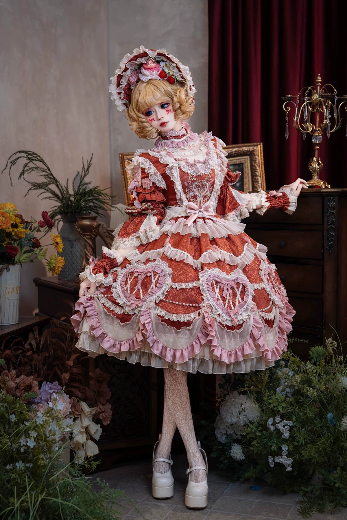 Antique Cake - Vintage Lolita Accessories, Flower Accent 44487:810236