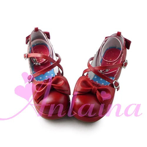 Antaina~Sweet Chunky Heels Lolita Shoes Size 41-44 4034:559156