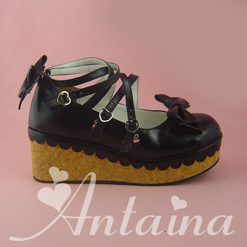 (Buyforme)Antaina~Lolita Bow Platform Shoes Multiple Colors 17962:253676