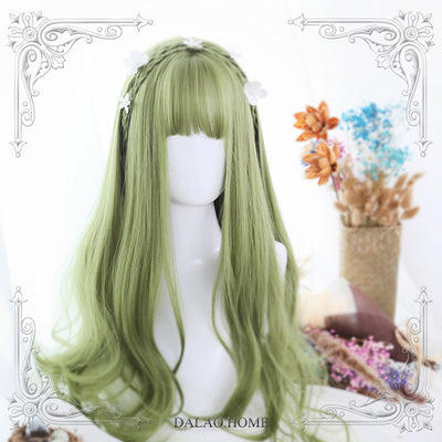 Dalao Home~The Forest of Pastures~Long Curly Mint Lolita Wig   