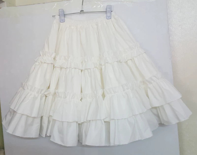 WangYan&Summer - Cotton Lolita Petticoat, Embroiodered Lace