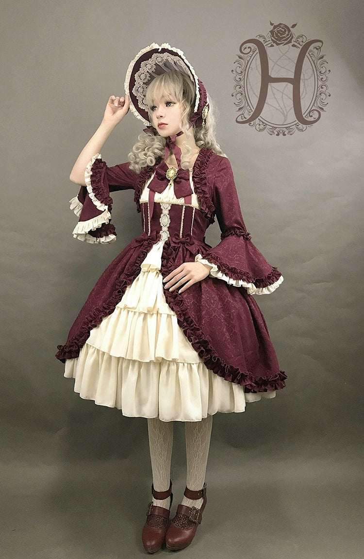 Henrietta - Victoria Doll - Vintage Lolita Dress Multicolor