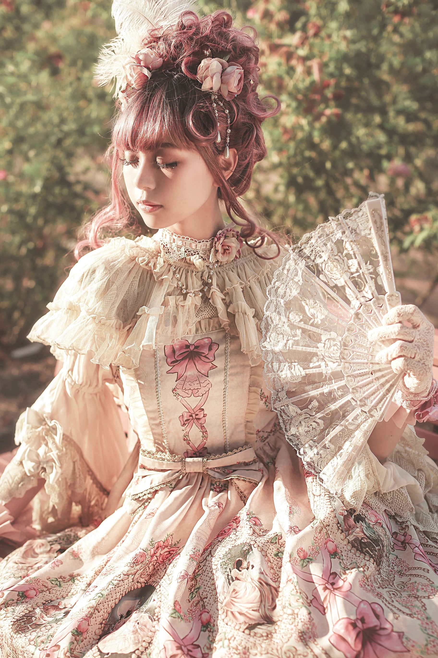 Infanta - Fairytale Town Prom - Printed Tea Party Classic Lolita JSK Suit 42794:754297