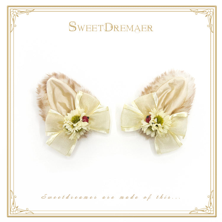 SweetDreamer~Shepherd's Vale~Kawaii Christmas Lolita Headdress Deer ear hairpins  