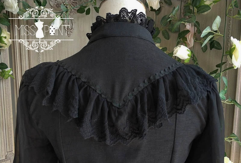 Miss Point~Rose Doll~Elegant Lolita Mutton Sleeve Blouse 32522:385648