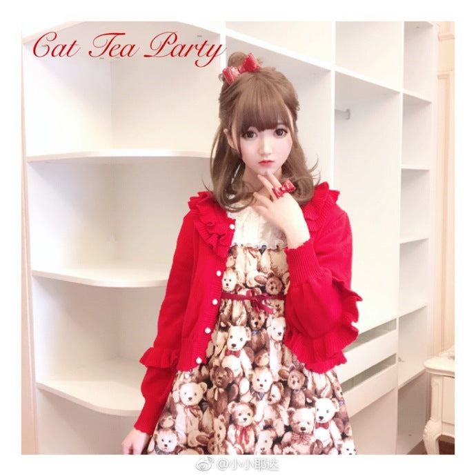 (Buyforme)Cat Tea Party~ Sweet Lolita Bow Ring and Necklace 15202:199876