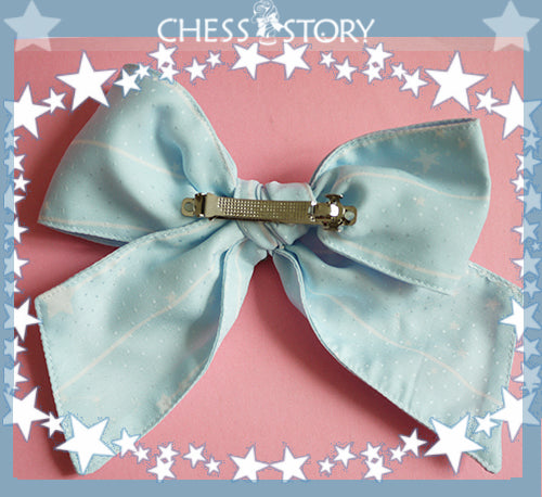 Chess Story - Dreamy Starry Night - Sweet Lolita Gradient Star Print Side Clips