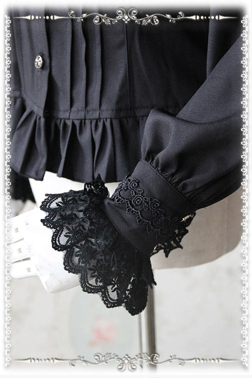 Infanta - Fragrance - Lace Ruffle Pin Tucks Classic Lolita Blouse